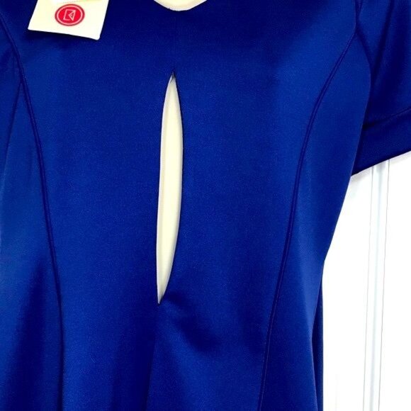 Green Envelope Sheath Dress NWT Casual Couture Cobalt Blue Dress Women’s Medium - Picture 5 of 10